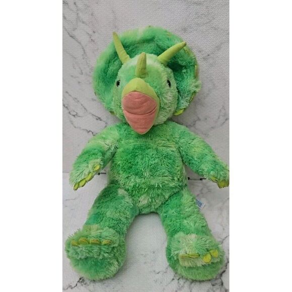 Build A Bear Workshop 18" Green Triceratops Dinosaur Plush Stuffed Animal - Picture 1 of 4